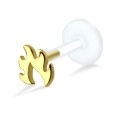 Flame Shaped Labrets Push-in LA-1001